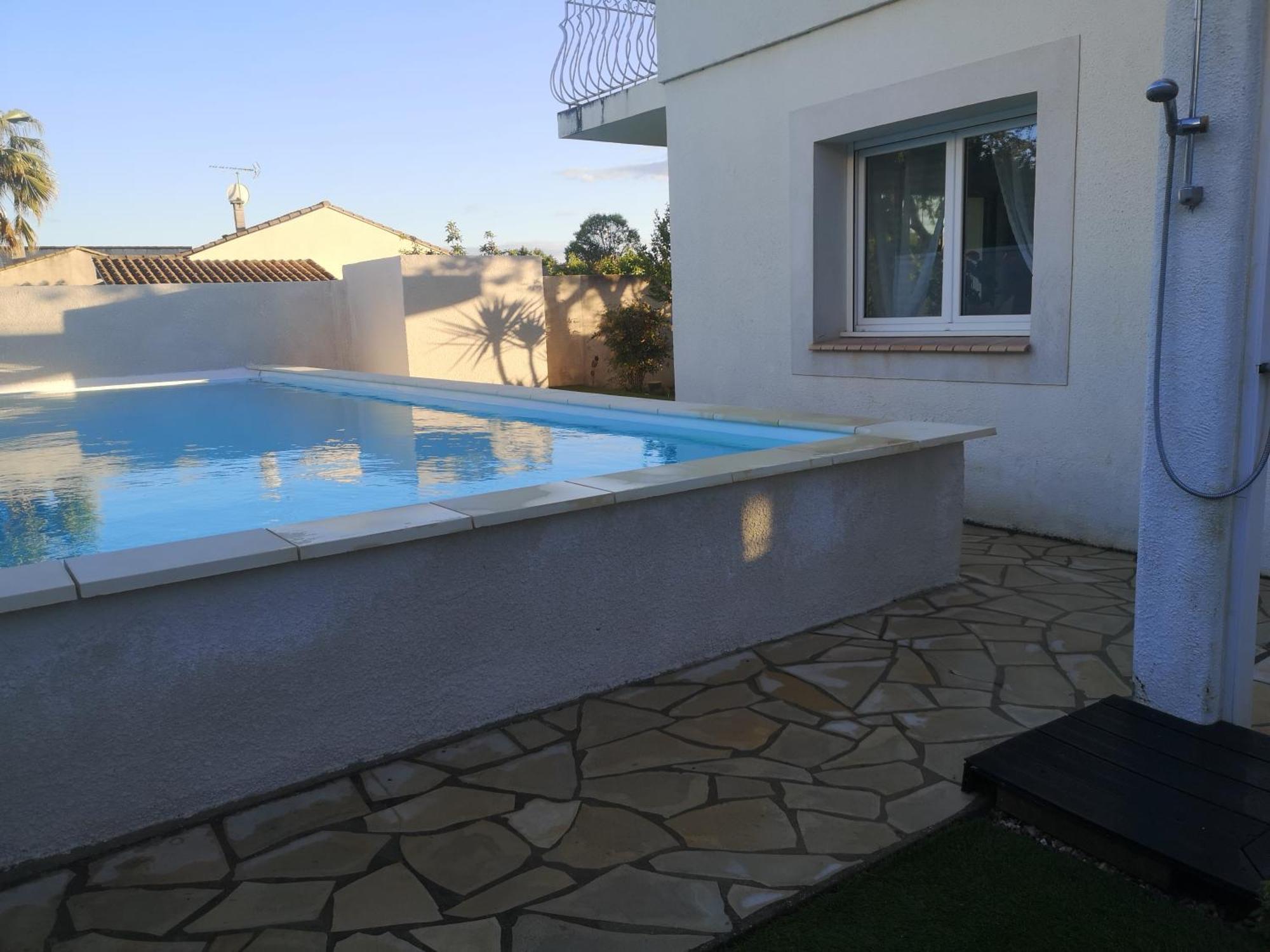 Appartement Dans Villa Avec Piscine Et Jardin Marguerittes Exterior photo
